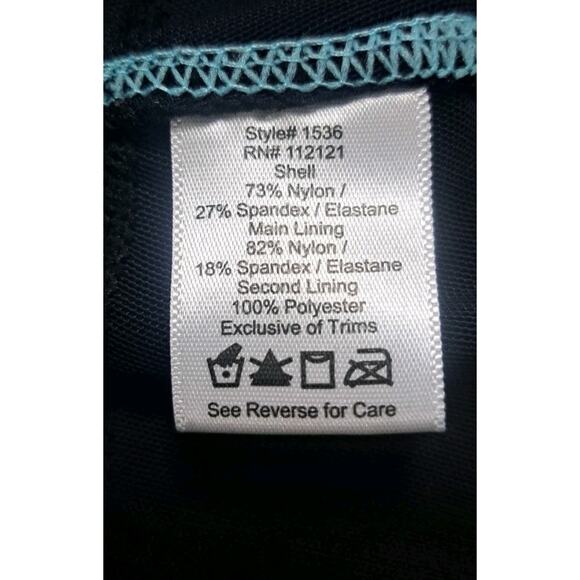 Assets Spanx 1-PC Skirted Swimsuit/Halter Dress XL Black Tummy Control Modest - Picture 8 of 9